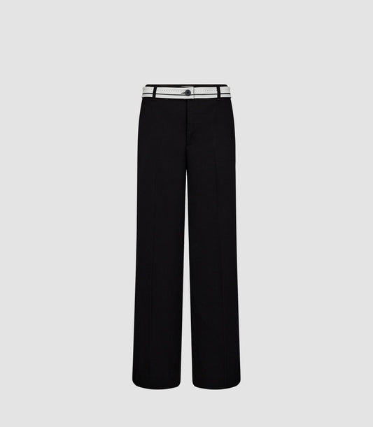 Tailor Low Waist Pant With Belt