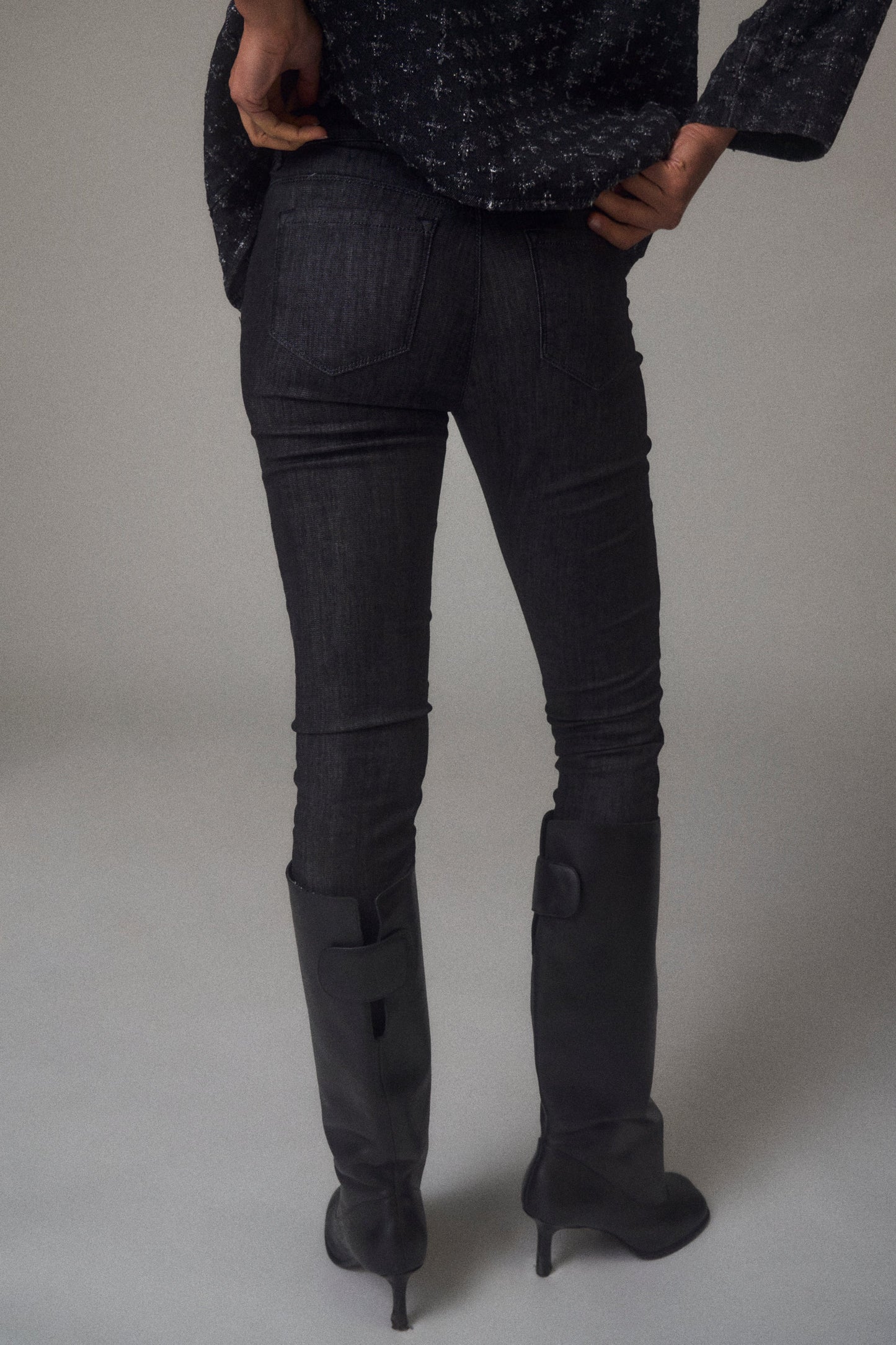 Ivy- Alexa jeans medusa black rinse