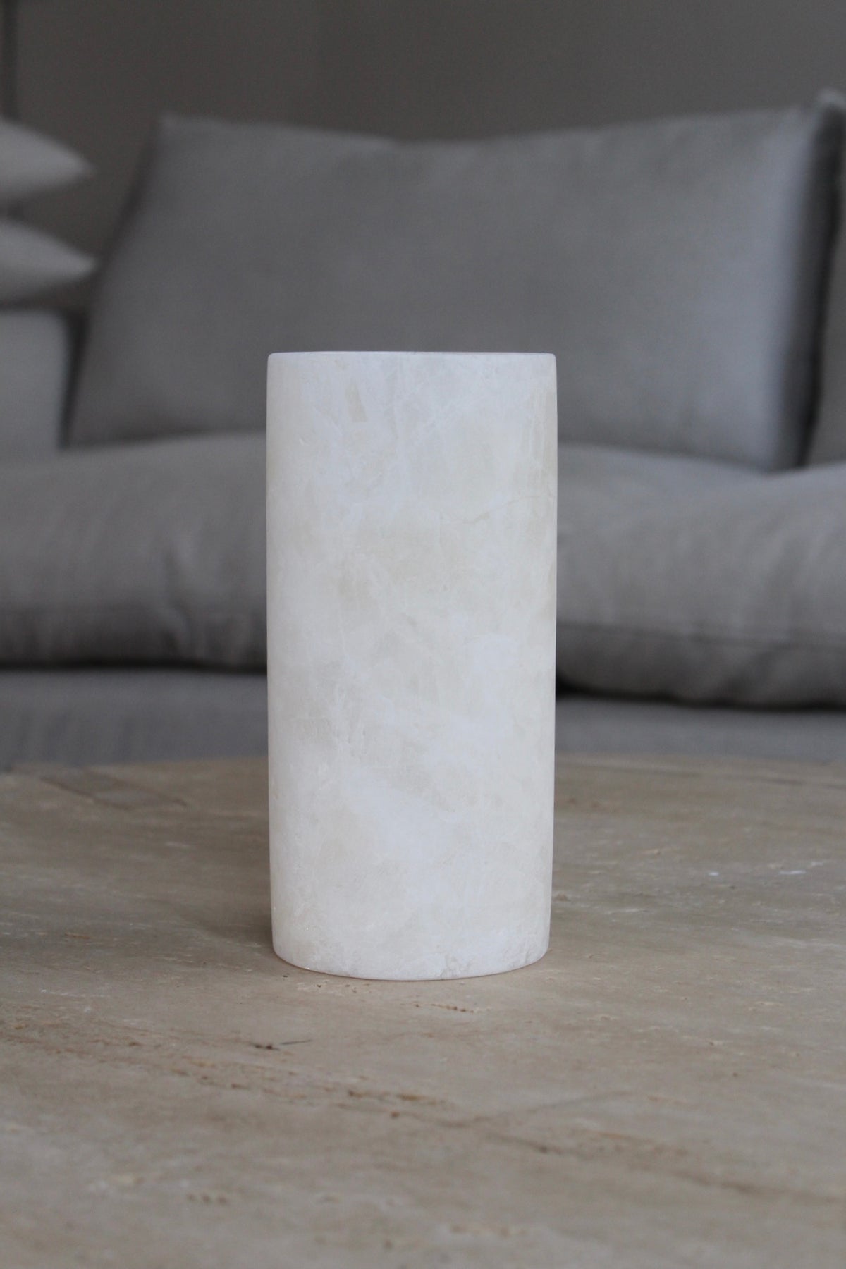Alabaster Candle Medium