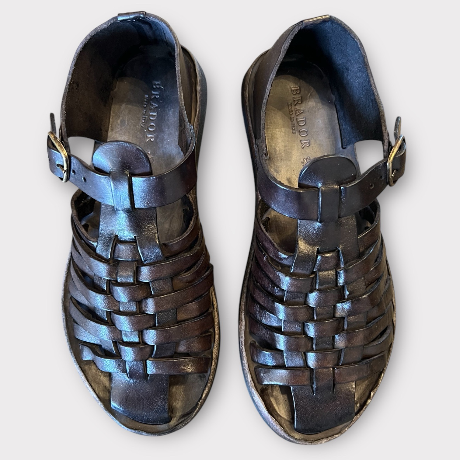 brador dark brown sandal