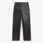 YERSE Leather Trousers Black