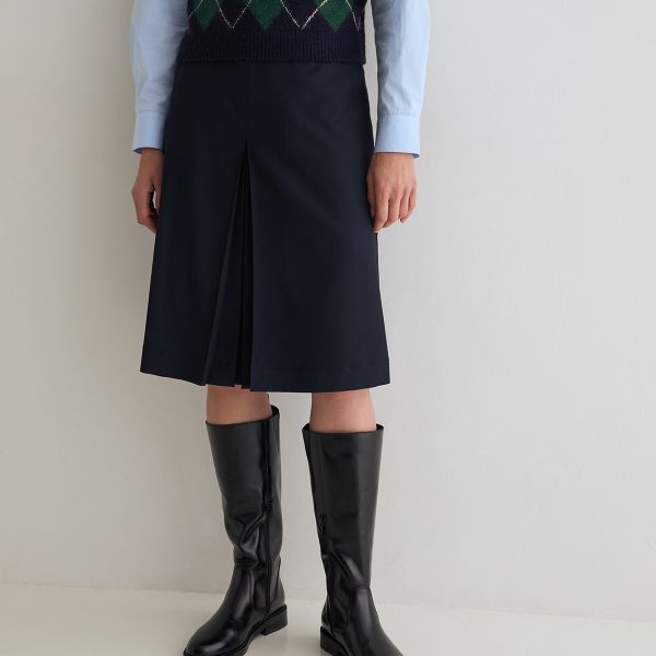 yerse midi skirt navy