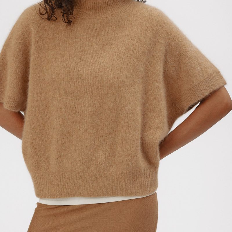 Six Ames Doanne Sweater Creme Brulee Beige 2