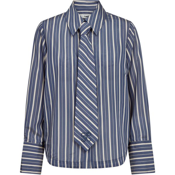 AT-Gwen Mens Tie Shirt Stunning Stripe