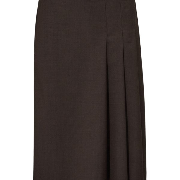 Taktil AT-Sinclair Pleat Skirt Coffee Bean
