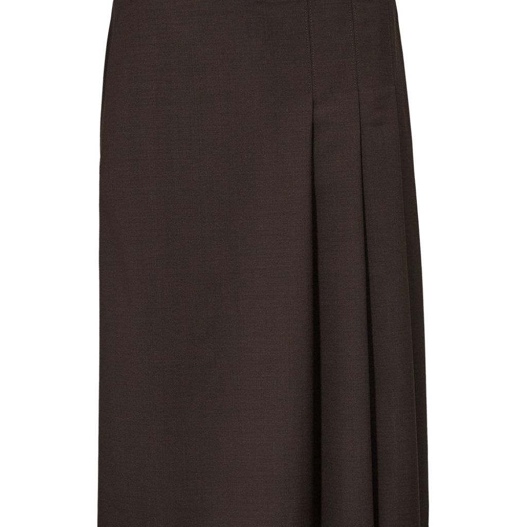 Taktil AT-Sinclair Pleat Skirt Coffee Bean