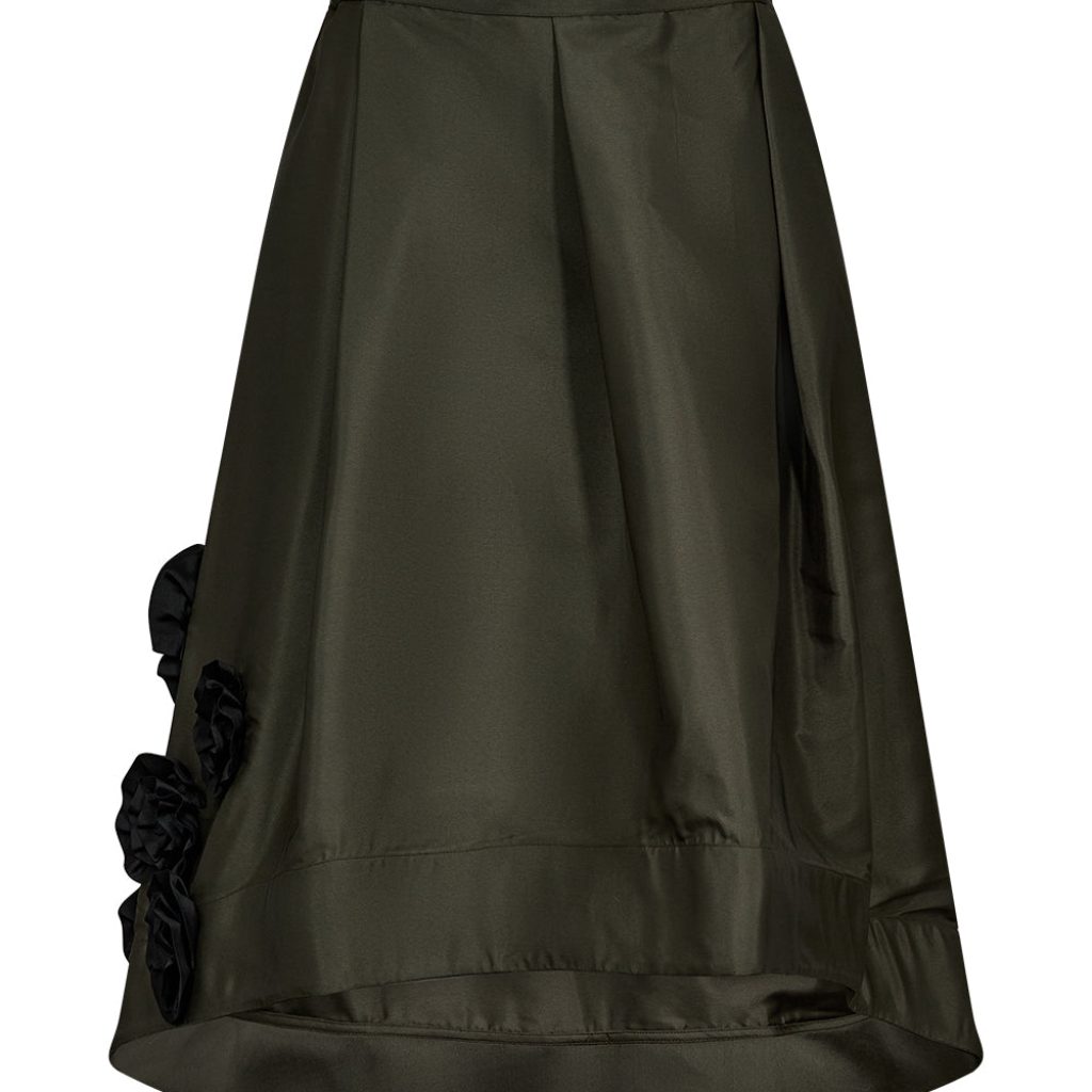 Taktil Skye Midi Skirt Hunter Green