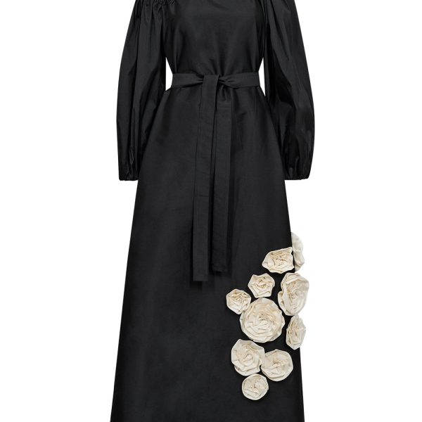 Atelier Taktil Skye Offshoulder Maxidress Black