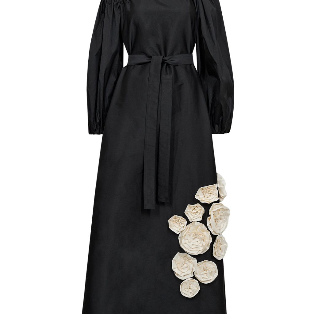 Atelier Taktil Skye Offshoulder Maxidress Black