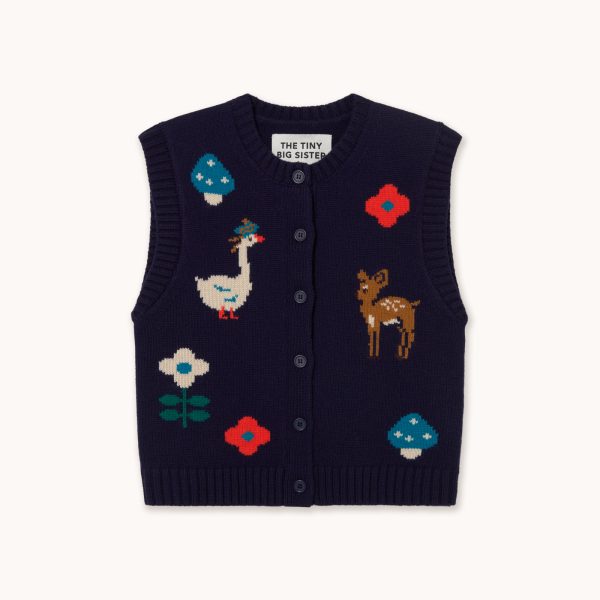 Tinycottons Fall Vest Navy