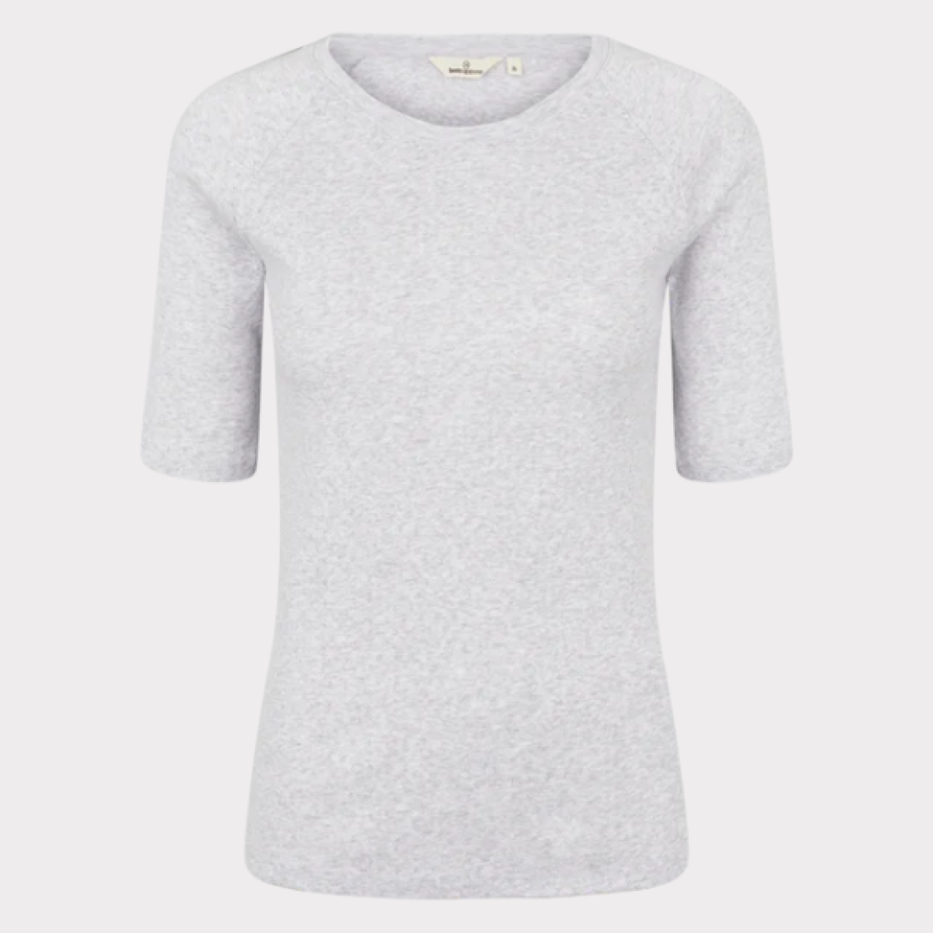 Basic Apparel Arense Tee Light Grey Melange