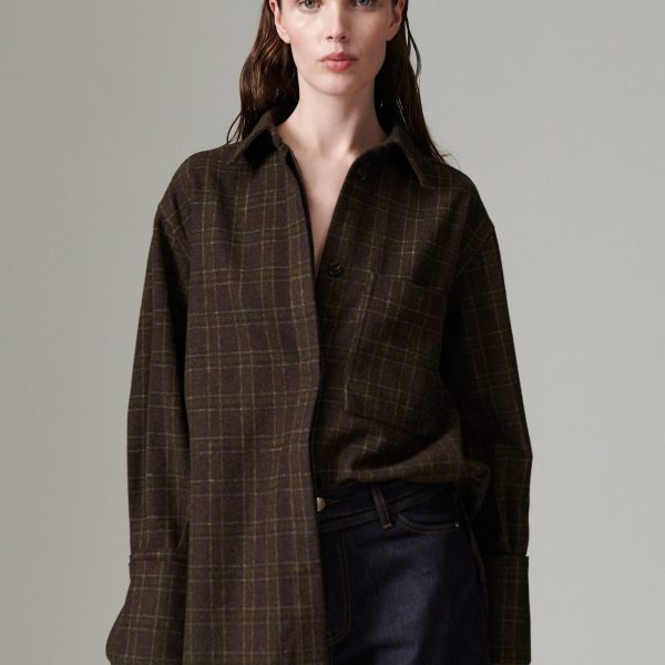 DAY Hara Skjorte Brown Check