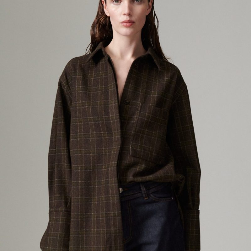 DAY Hara Skjorte Brown Check