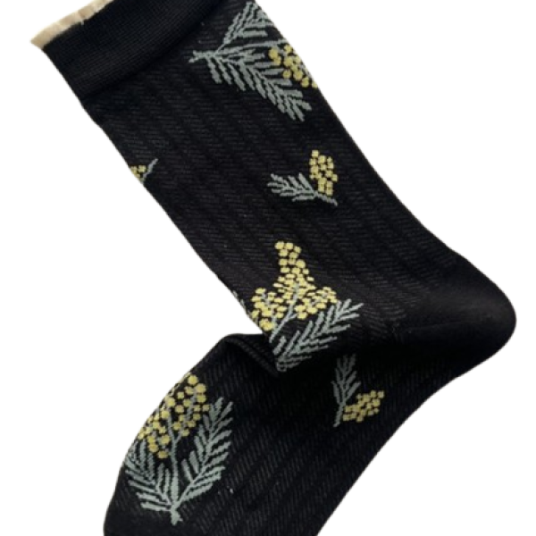 Plissé Copenhagen Derris Sock Black