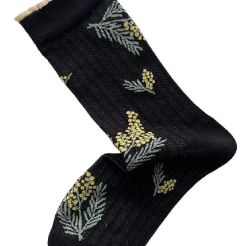 Plissé Copenhagen Derris Sock Black