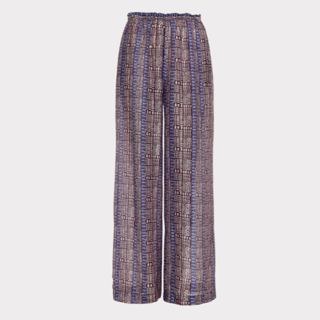 Devotion Twins Isola Buks Mønstrede, løse bukser i høj talje