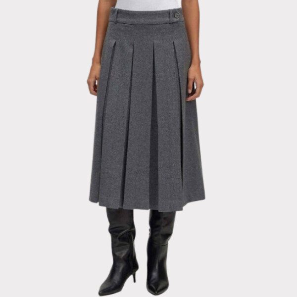 Edited Kala Wool Nederdel Grey