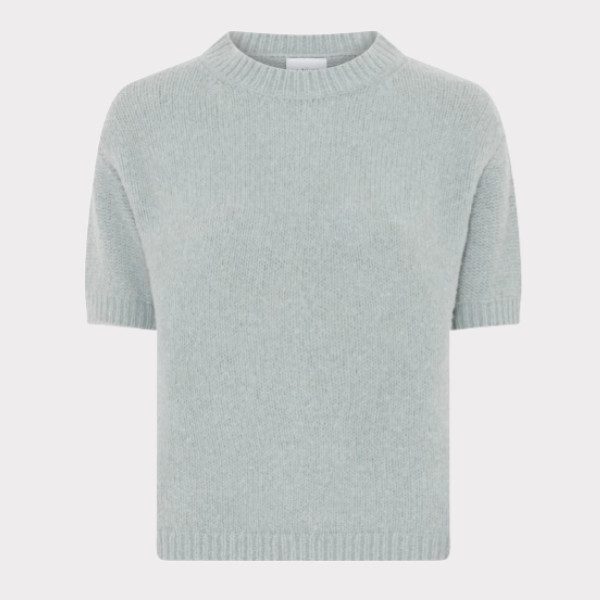 La Rouge Alpa S/S Knit Faded Green Tshirt