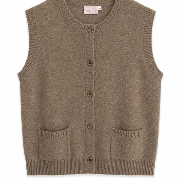 Agenda Lola Vest Beige Melange