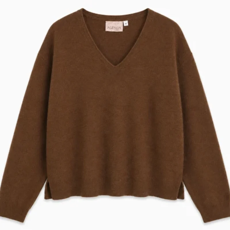 Agenda Lucia Pullover Mocha Melange