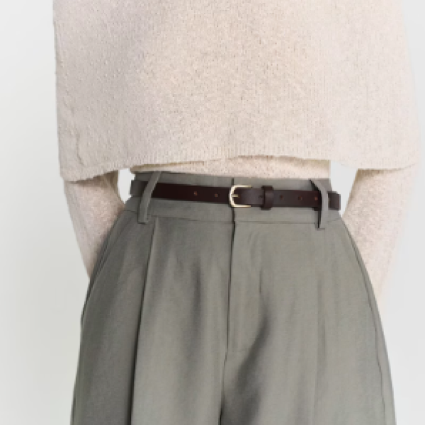 Marbella Belt Rich Brown model