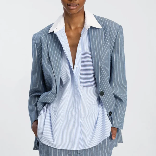 Munthe BUXILIMA Skjorte Mix stripe suite rhm54lbegkwj7btj524282s7rw4pzb3cdtikkecn00