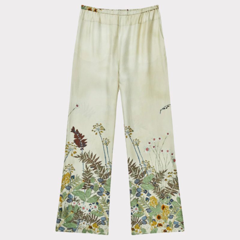 Munthe Fabert Pants Print Creme