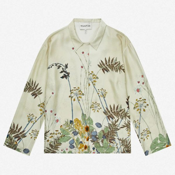 Munthe Faiza Skjorte Print Creme