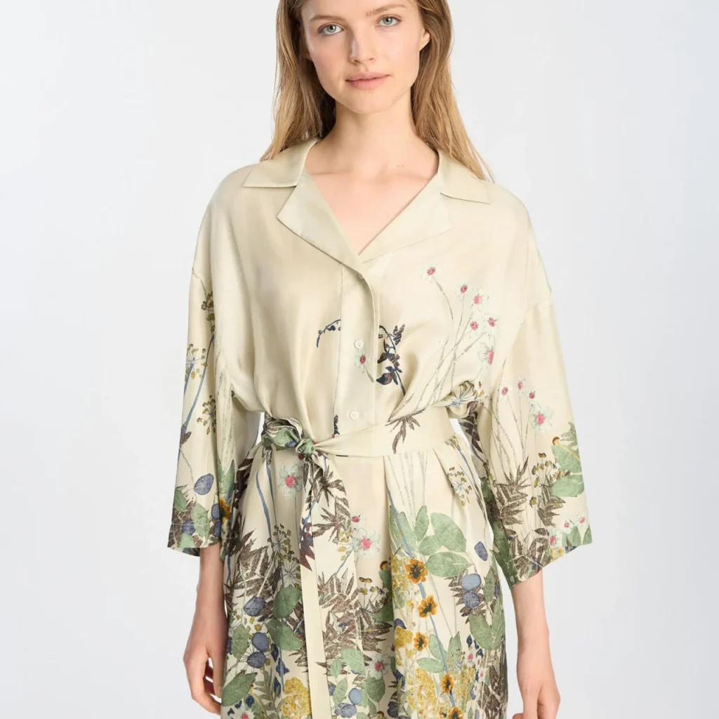 Munthe Ratana Dress Print Creme