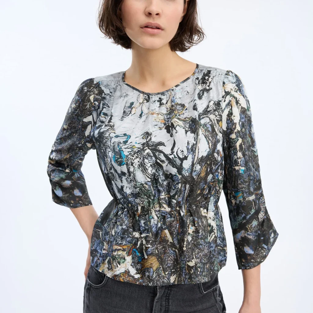 Munthe VIRAGO Top PRINT GREY