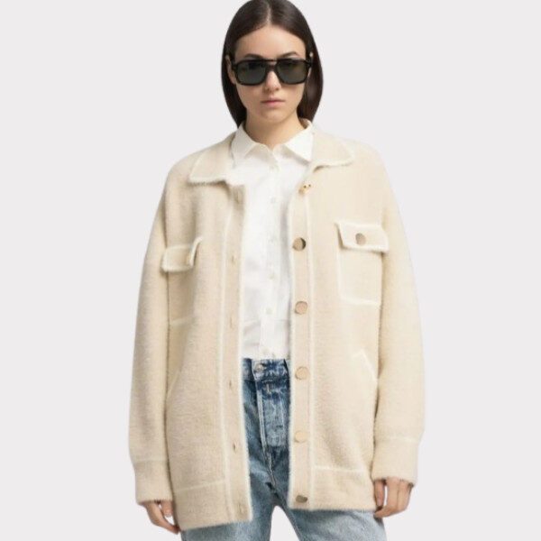 Replay FUZZY CARDIGAN med knapper