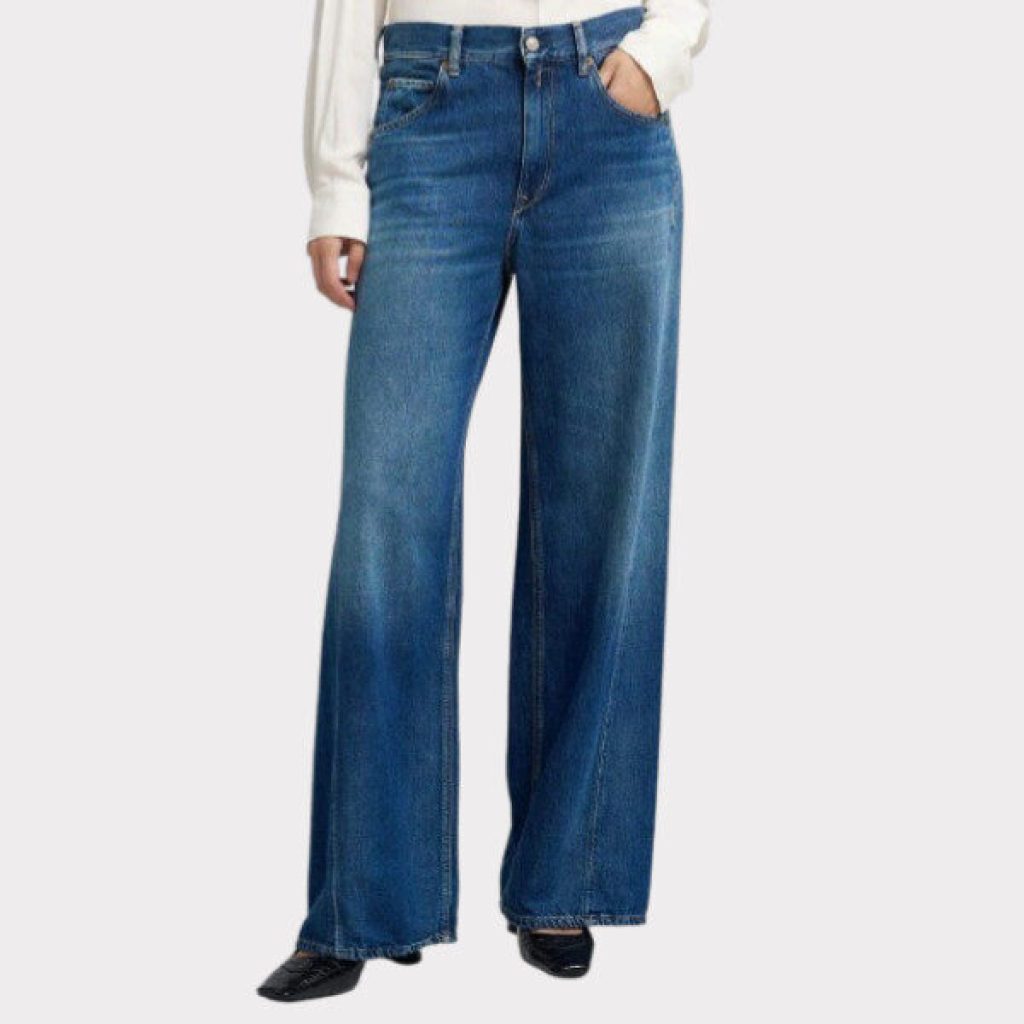 Replay Narja Medium Blue Baggy Jeans