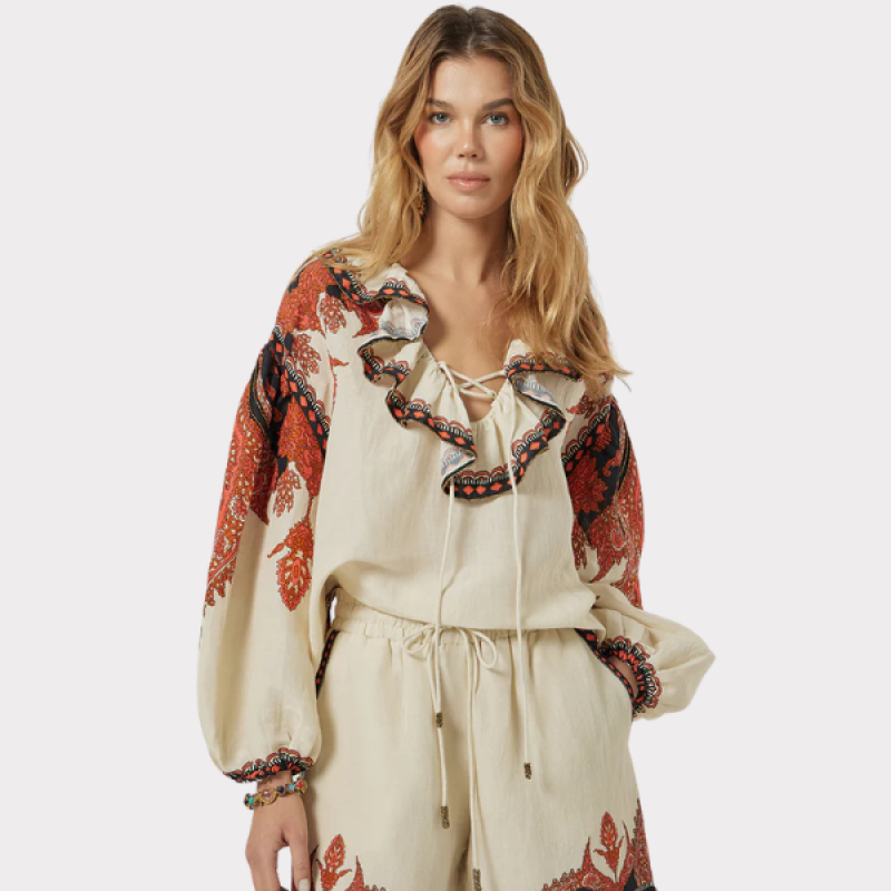 Scarlett Poppies Sabrina Top Burnt Orange