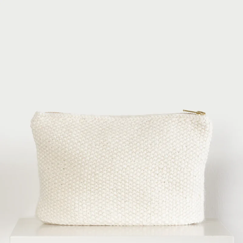 Gai+Lisva Stine Clutch Bag Off White