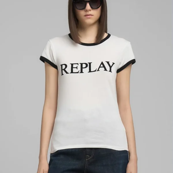 Replay T-Shirt With Maxi-Lettering