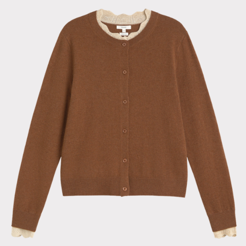 YERSE Round Neck Cardigan