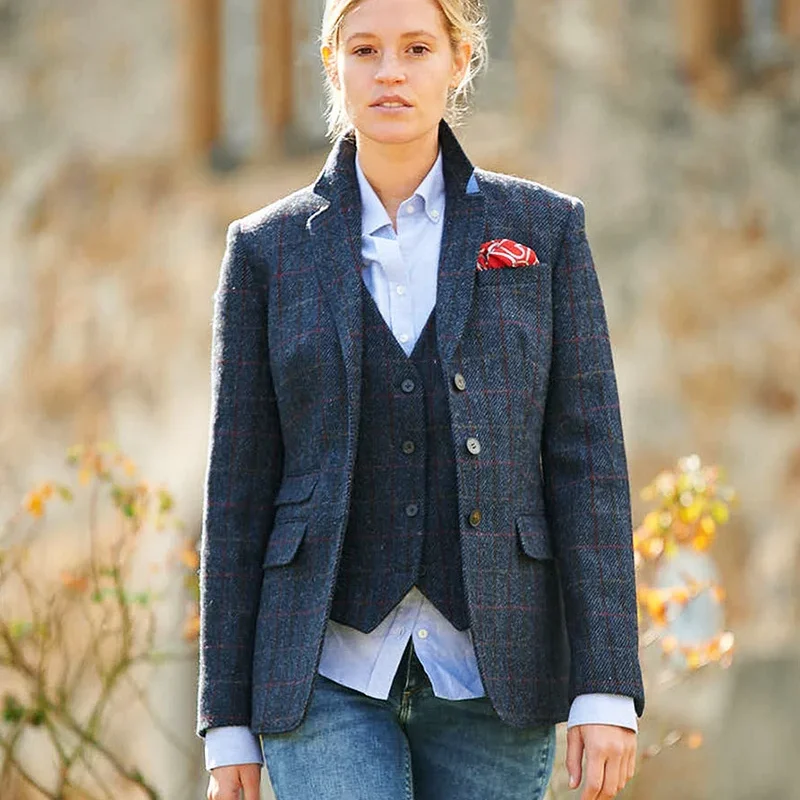 Carola Blazer Scottish Blue