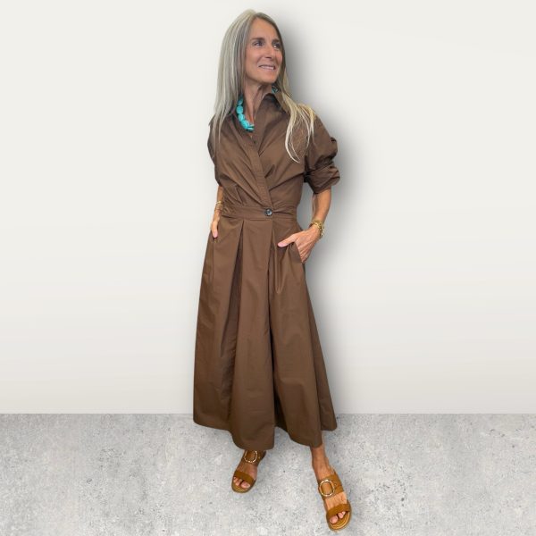 la rouge pia dress brown