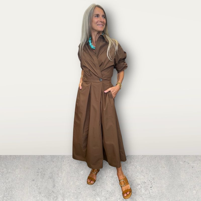 la rouge pia dress brown