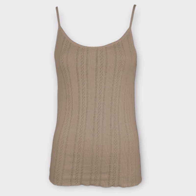 la rouge lotus strop top sand