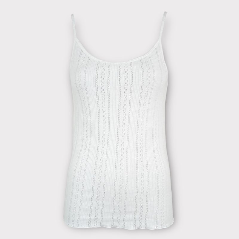 la rouge lotus strap top white