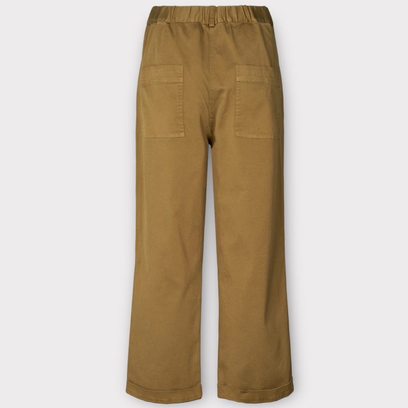 gai & lisva ttinne twill pant tobacco