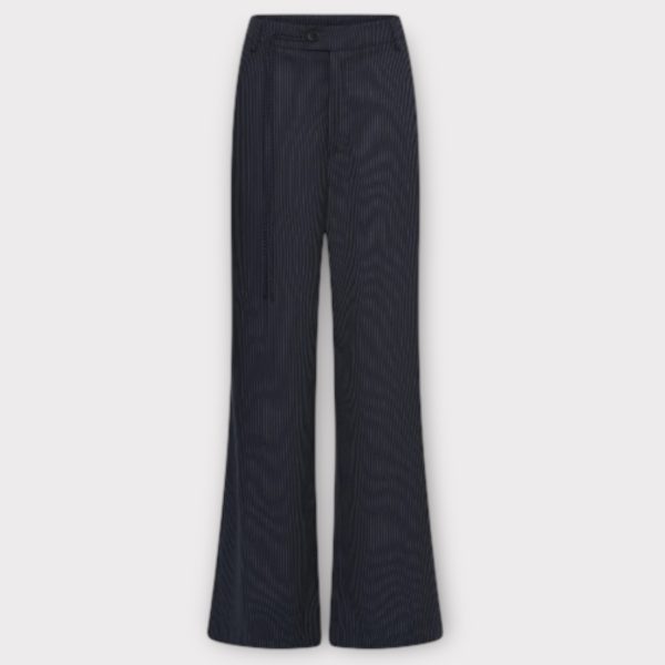 La Rouge Catrine Pants Navy Pinstribe