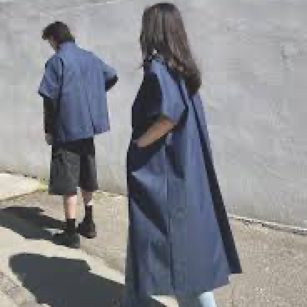 crowd long mok cotton denim