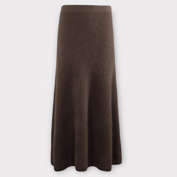 six ames isabella skirt chocolate melange
