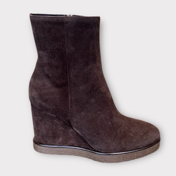 apair kort støvle kilehæl