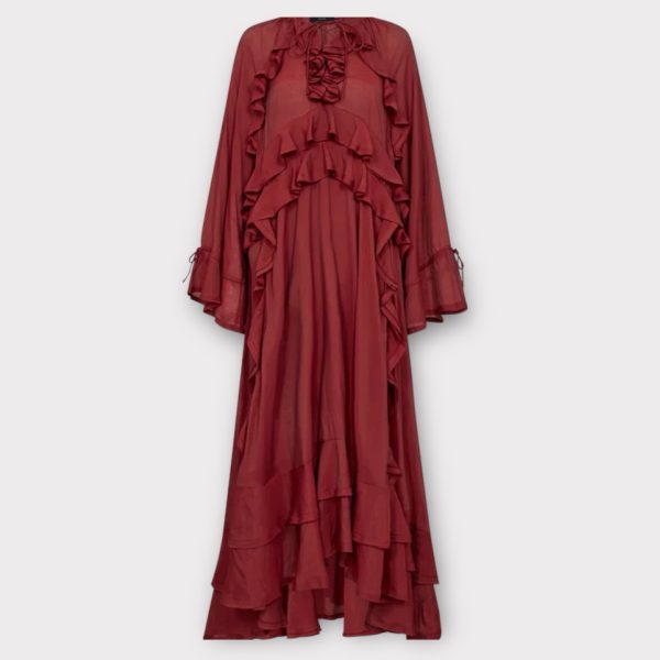 Copenhagen Muse Norma Kjole Med Flæser