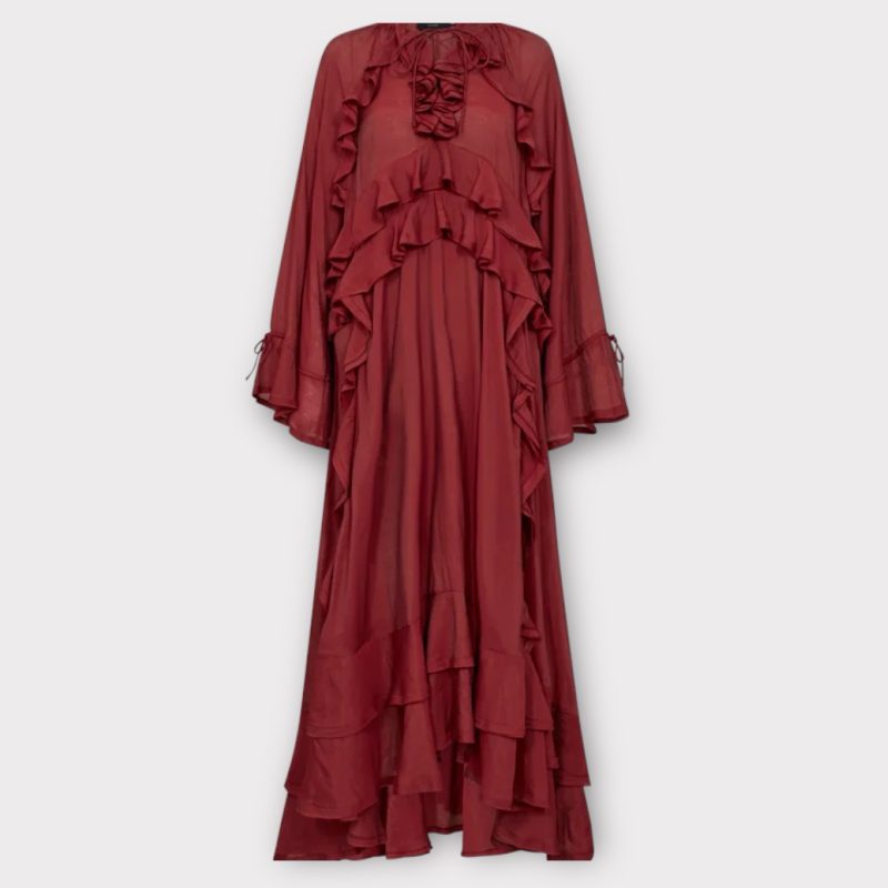 Copenhagen Muse Norma Kjole Med Flæser