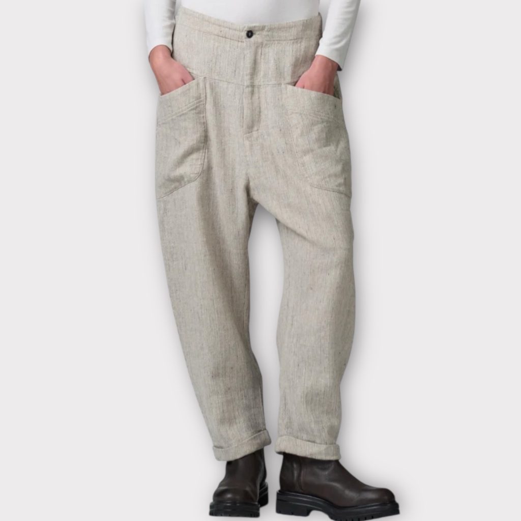Transit Trousers In Herringbone