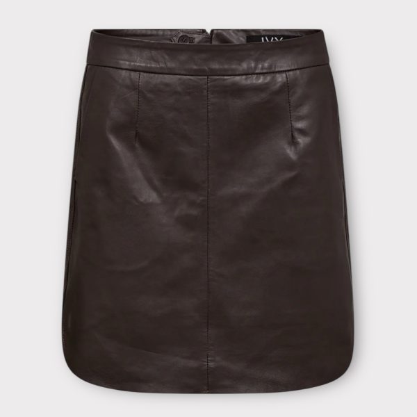 ivy copenhagen kylie leather mini skiert expresso brown